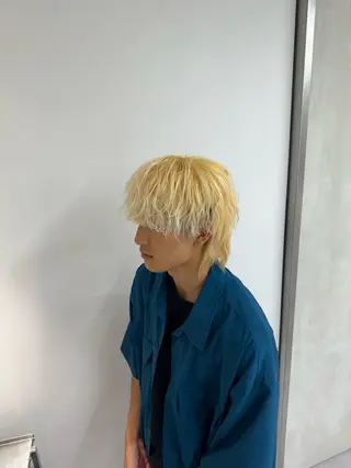 カラー パーマ メンズ ブリーチ/パーマ特化 片平和寿のヘアスタイル