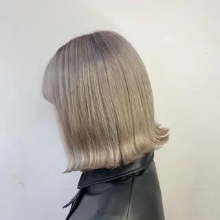 ミディアム カラー 鈴木直之/ハイトーン /ボブ/美髪矯正のヘアスタイル