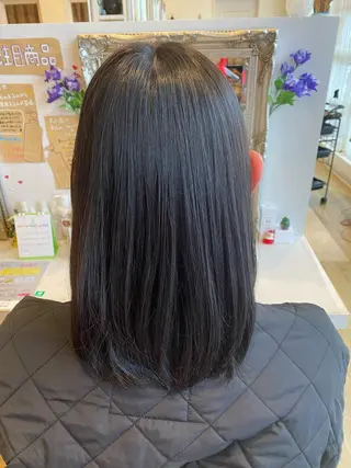 セミロング あ いのヘアスタイル