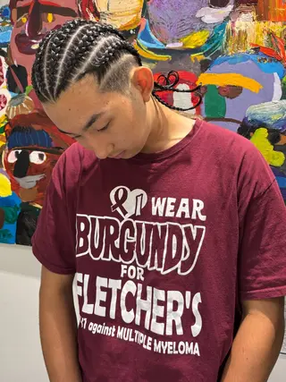 ミディアム メンズ SALOWIN 神宮前５丁目店所属・メンズ/特殊ヘア パーマ🕷️小夏貴也のヘアスタイル