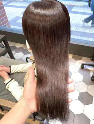 ロング カラー パーマ 縞田 健一のヘアスタイル