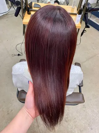 セミロング カラー 暖色カラー/天神/ ヘイマサクラのヘアスタイル