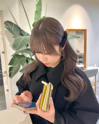 ロング カラー roka所属・ayaka♡ 柔らかカラーのヘアスタイル