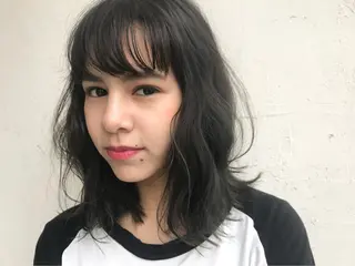 ミディアム カラー オリーブ透明感カラー 表参道/MIKUのヘアスタイル