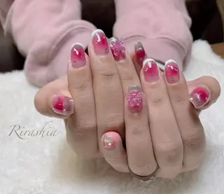 ネイル うる艶/透明感 Rirashaのネイルデザイン