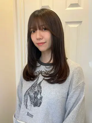 ロング yuka/ロング/ レイヤーカットモデルのヘアスタイル