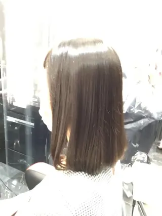 ミディアム Annon プライベートサロンのヘアスタイル