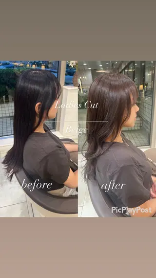 ロング 大人女性ぼかし メンズ強化🦙平作のヘアスタイル