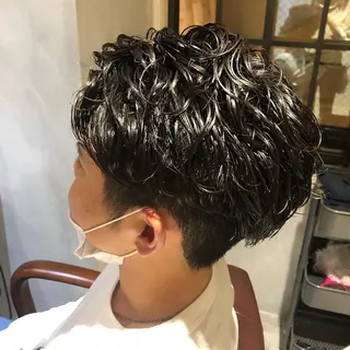 カラー パーマ ヘアアレンジ メンズ 🤎艶髪×透明感🤎 【𝙔𝙐𝙕𝙐】のヘアスタイル