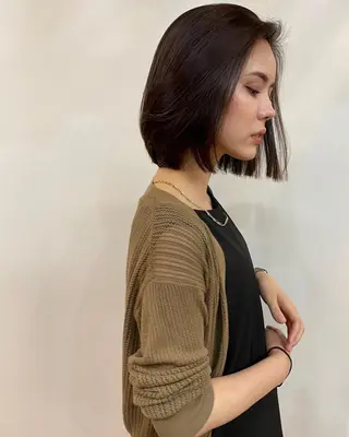 ミディアム 田中 碧のヘアスタイル