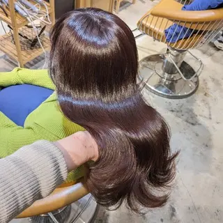 セミロング 縮毛矯正/レイヤー 💎やまもとちひろのヘアスタイル