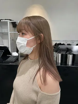 ロング カラー ヘアアレンジ 艶ハイトーン/ヘア アレンジAYAKAのヘアスタイル