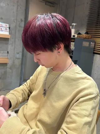 カラー メンズ 顔まわり/艶カラー/ 🤎himari🤎のヘアスタイル