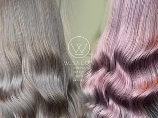 セミロング W_SALON ［触れたくなる艶髪］のヘアスタイル