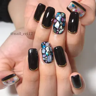 ミディアム ネイル nail salon &e eriのネイルデザイン