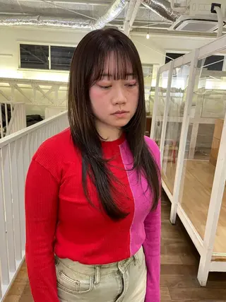 ロング CACHE HORIE所属・平野 叶花のヘアスタイル