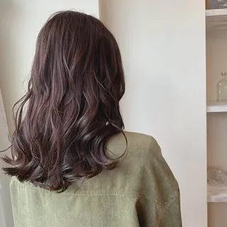 ミディアム カラー ボブウルフ／ボブ Satsuki【名駅のヘアスタイル