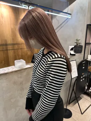 ロング カラー REINA☁️透明感 カラー/ぷつっと♡のヘアスタイル