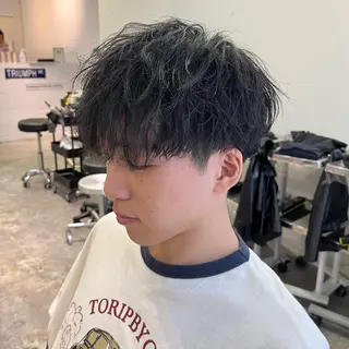 メンズ フェザーパーマ🌙 毛流れ yuzukiのヘアスタイル