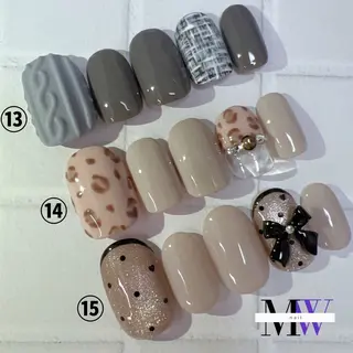 一部新しいデザインになりリニューアルしました❤️
4本アートコース【B】💅♡(全48種類)
デザイン⑬〜⑮ | MW .nail