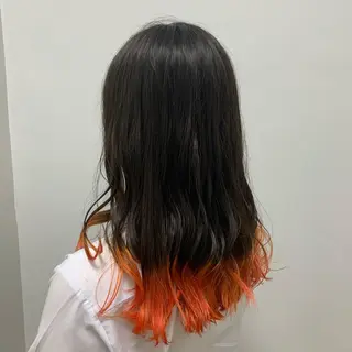 ロング カラー I'S.横浜所属・赤み消しカラー 🍀JUNKIのヘアスタイル