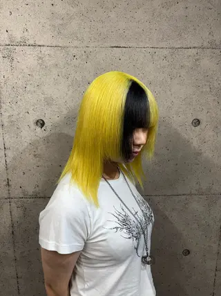 ミディアム カラー ハイトーン/ブリーチ /hikaruのヘアスタイル