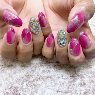 ネイル ⭐︎休業中の練習⭐︎ JNA認定講師髙橋のネイルデザイン