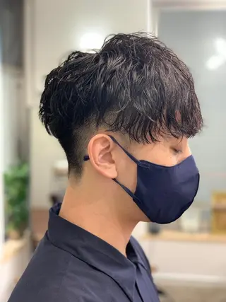 ショート パーマ メンズ クセを最大限に活かす メンズパーマ奈良大祐のヘアスタイル