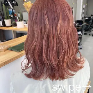 ミディアム カラー Lull (シェアサロンReco VIProom)所属・Lull1人美容室 バレイヤージュのヘアスタイル