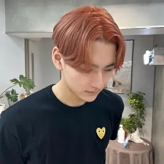 カラー メンズ ハイトーンカラー/ さらさのヘアスタイル