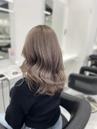 カラー ミディアム ハイトーン/ダブルカ ラー/RINKA🎀のヘアスタイル