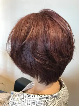 ミディアム カラー 関口 友行のヘアスタイル