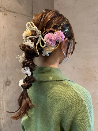 ロング ヘアアレンジ 女性に人気♪ はやしほのかのヘアスタイル