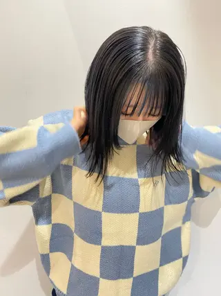 ミディアム hana _のヘアスタイル