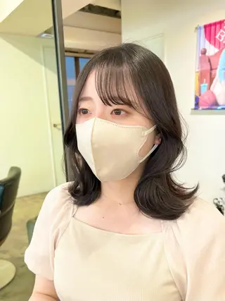 ミディアム カラー 【韓国風くびれヘア】 joule小木曽輝のヘアスタイル