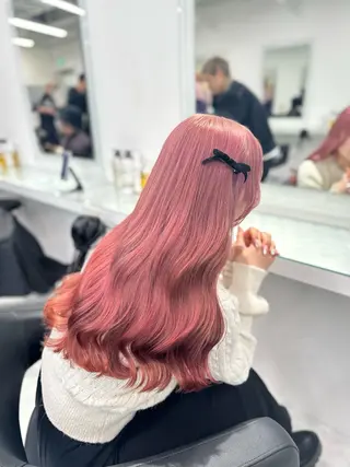 カラー La fith hair　pur茶屋町店所属・momoka/茶屋町 /艶髪カラーのヘアスタイル