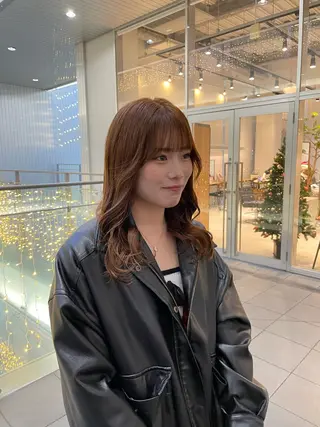 セミロング 栄　mighty by H所属・不破一輝/栄/矢場町 ボブ/レイヤー/艶髪のヘアスタイル