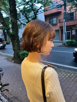 ショート デジタルパーマ 加藤園のヘアスタイル