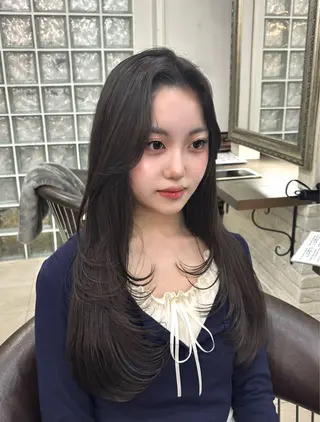ロング レイヤー/韓国ヘア 🇰🇷🩶フウカのヘアスタイル