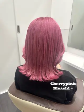 ミディアム カラー salowin原宿iori所属・💋ハイトーンデザイ ンヘア💋A'nyuのヘアスタイル