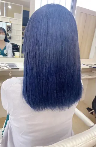 セミロング カラー ケアブリーチ /髪質 改善/古橋圭史郎のヘアスタイル