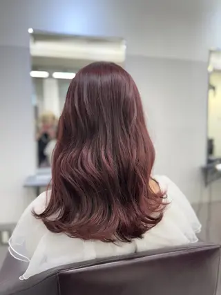 カラー ロング JILL/鶴岡 和幸/天神のヘアスタイル