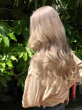 セミロング カラー ヘアアレンジ 透明感/レイヤー 🇰🇷tomonaのヘアスタイル