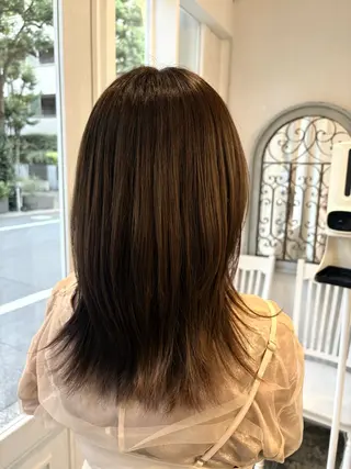 ミディアム 木津奈保子💚 ✨艶髪のヘアスタイル