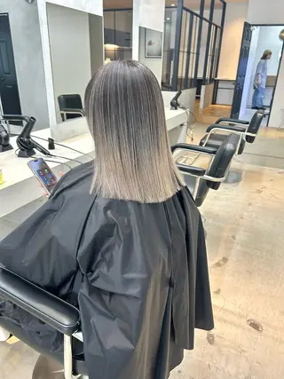 ミディアム カラー mood tatemachiのヘアスタイル