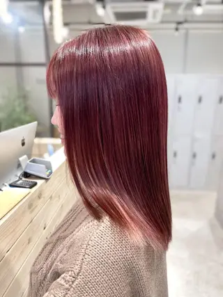 セミロング カラー ブロンド×ハイトーン ／遠藤将太のヘアスタイル