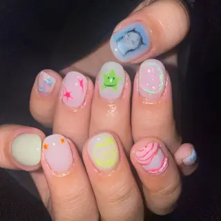 ネイル nano/きもかわ nail🐬🫧のネイルデザイン
