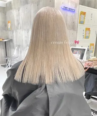 ロング カラー ヘアアレンジ メンズ のん🎀ハイトーン/ レイヤーカット🐳のヘアスタイル