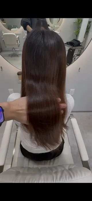 ロング 縮毛矯正/髪質改善 ️カラー️🫧つばさのヘアスタイル