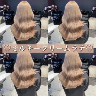 セミロング カラー ヘアアレンジ メンズ 韓国ヘア特化💍 tiam💍ブリーチのヘアスタイル